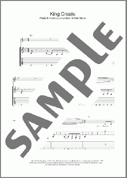 King Creole(Elvis Presley/Leiber & Stoller) 楽譜 ギター（ソロ） ダウンロード