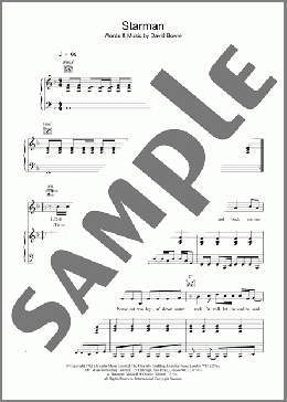 Starman(David Bowie) 楽譜 その他 ダウンロード