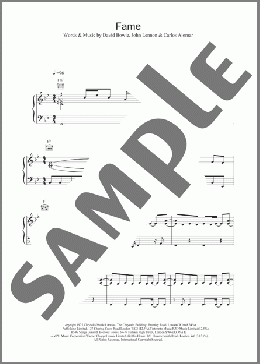 Fame(David Bowie) 楽譜 その他 ダウンロード