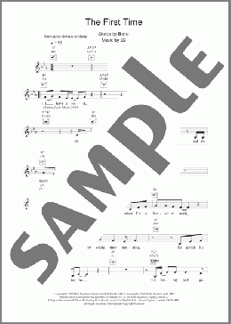 The First Time(U2) 楽譜 その他 ダウンロード
