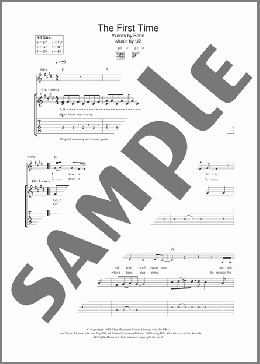 The First Time(U2) 楽譜 ギター（ソロ） ダウンロード