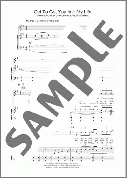 Got To Get You Into My Life(The Beatles) 楽譜 その他 ダウンロード