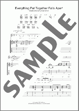 Everything Put Together Falls Apart(Paul Simon) 楽譜 ギター（ソロ） ダウンロード