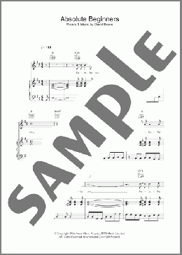 Absolute Beginners(David Bowie) 楽譜 その他 ダウンロード