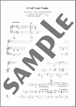 I Call Your Name(The Beatles) 楽譜 その他 ダウンロード