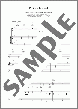 I'll Cry Instead(The Beatles) 楽譜 その他 ダウンロード