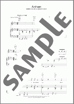 Anthem(Leonard Cohen) 楽譜 その他 ダウンロード