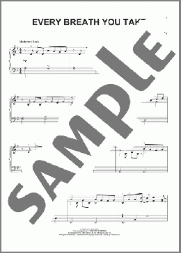 Every Breath You Take(Sting/The Police) 楽譜 ピアノ（ソロ） ダウンロード