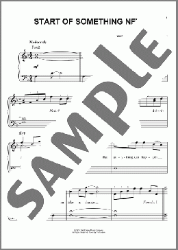 Start Of Something New (from High School Musical)(Zac Efron & Vanessa Hudgens) 楽譜 ピアノ（ソロ） ダウンロード