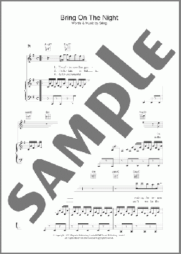 Bring On The Night(Sting/The Police) 楽譜 その他 ダウンロード