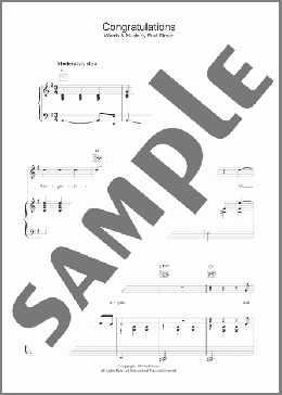 Congratulations(Paul Simon) 楽譜 その他 ダウンロード