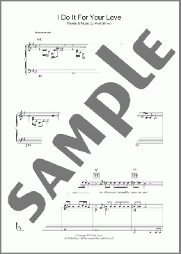 I Do It For Your Love(Paul Simon) 楽譜 その他 ダウンロード