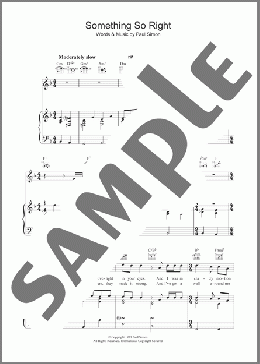 Something So Right(Paul Simon) 楽譜 その他 ダウンロード