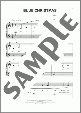 Blue Christmas (arr. Phillip Keveren)(Elvis Presley) 楽譜 その他 ダウンロード