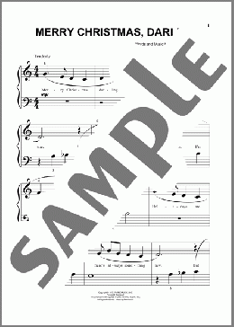 Merry Christmas, Darling (arr. Phillip Keveren)(Carpenters) 楽譜 その他 ダウンロード