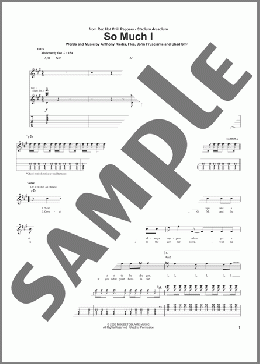 So Much I(Red Hot Chili Peppers) 楽譜 ギター（ソロ） ダウンロード