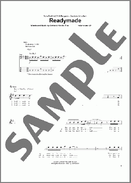 Readymade(Red Hot Chili Peppers) 楽譜 ベース ダウンロード