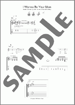 I Wanna Be Your Man(The Beatles) 楽譜 ギター（ソロ） ダウンロード