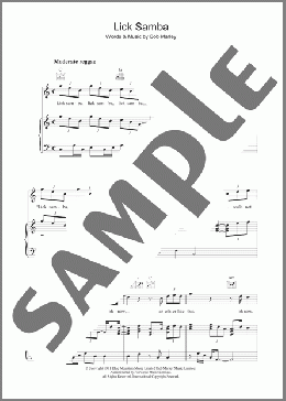Lick Samba(Bob Marley) 楽譜 その他 ダウンロード