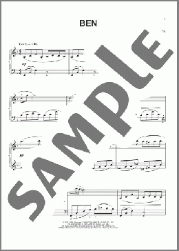 Ben (arr. Phillip Keveren)(Michael Jackson) 楽譜 ピアノ（ソロ） ダウンロード