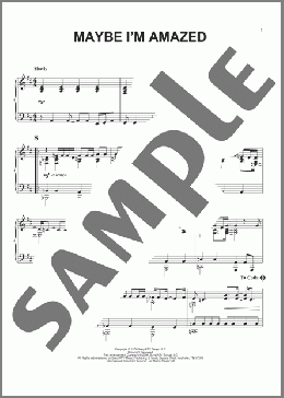 Maybe I'm Amazed(Paul McCartney) 楽譜 ピアノ（ソロ） ダウンロード