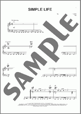 Simple Life(Elton John) 楽譜 ピアノ & ボーカル & ギター ダウンロード