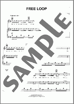 Free Loop(Daniel Powter) 楽譜 ピアノ & ボーカル & ギター ダウンロード