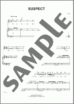 Suspect(Daniel Powter) 楽譜 ピアノ & ボーカル & ギター ダウンロード