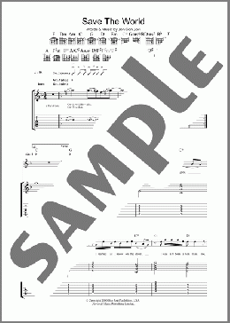 Save The World(Bon Jovi) 楽譜 ギター（ソロ） ダウンロード