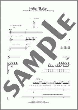 Helter Skelter(U2/Oasis/Motley Crue/The Beatles) 楽譜 ギター（ソロ） ダウンロード