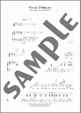 Force Of Nature(Oasis) 楽譜 その他 ダウンロード