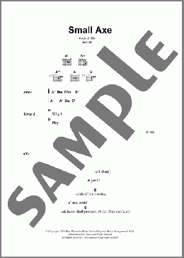 Small Axe(Bob Marley) 楽譜 ギター（コード） ダウンロード
