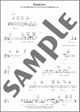 Blackbird(The Beatles) 楽譜 その他 ダウンロード