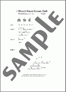 I Should Have Known Better(The Beatles) 楽譜 ギター（コード） ダウンロード
