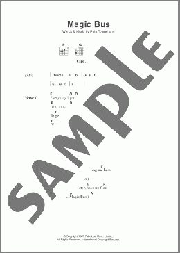 Magic Bus(The Who) 楽譜 ギター（コード） ダウンロード