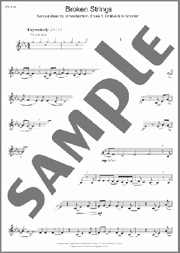 Broken Strings(James Morrison) 楽譜 クラリネット ダウンロード