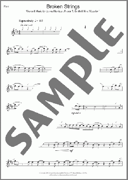 Broken Strings(James Morrison) 楽譜 フルート ダウンロード