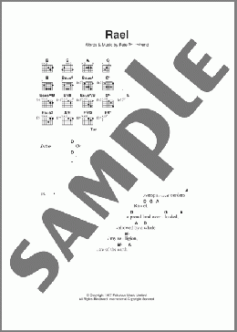 Rael(The Who) 楽譜 ギター（コード） ダウンロード