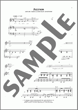 Jazzman(Carole King) 楽譜 ピアノ & ボーカル ダウンロード