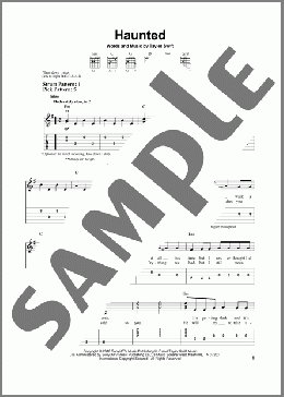 Haunted(Taylor Swift) 楽譜 ギター（ソロ） ダウンロード