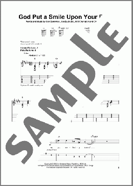 God Put A Smile Upon Your Face(Coldplay) 楽譜 ギター（ソロ） ダウンロード
