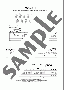Violet Hill(Coldplay) 楽譜 ギター（ソロ） ダウンロード