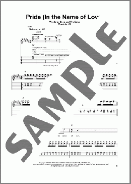 Pride (In The Name Of Love)(U2/Clivelles & Cole) 楽譜 ギタースコア ダウンロード