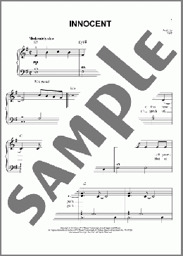 Innocent(Taylor Swift) 楽譜 ピアノ（ソロ） ダウンロード