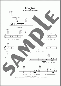 Imagine(John Lennon/Glee Cast) 楽譜 ウクレレ（弾き語り） ダウンロード