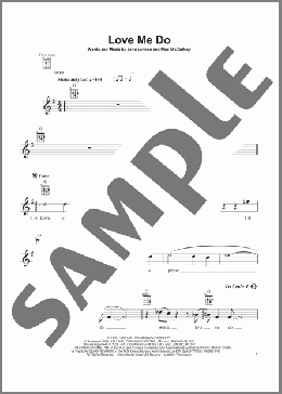 Love Me Do(The Beatles) 楽譜 ウクレレ（弾き語り） ダウンロード