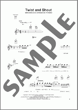 Twist And Shout(The Beatles) 楽譜 ウクレレ（弾き語り） ダウンロード
