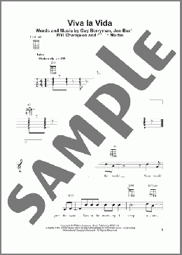 Viva La Vida(Coldplay) 楽譜 ウクレレ（弾き語り） ダウンロード