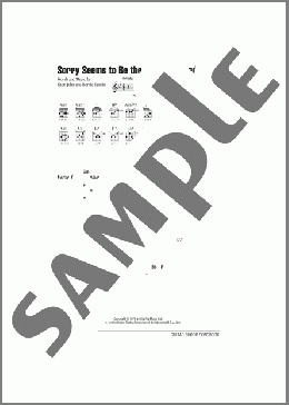 Sorry Seems To Be The Hardest Word(Elton John) 楽譜 ギター（コード） ダウンロード