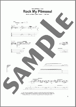 Rock My Plimsoul(Jeff Beck) 楽譜 ギター（ソロ） ダウンロード